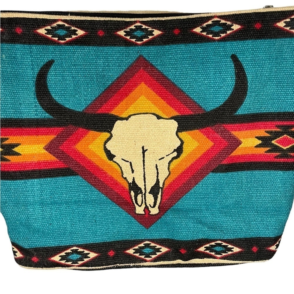 Western Style Saddle Blanket Shoulder Bag - Picture 2 of 12
